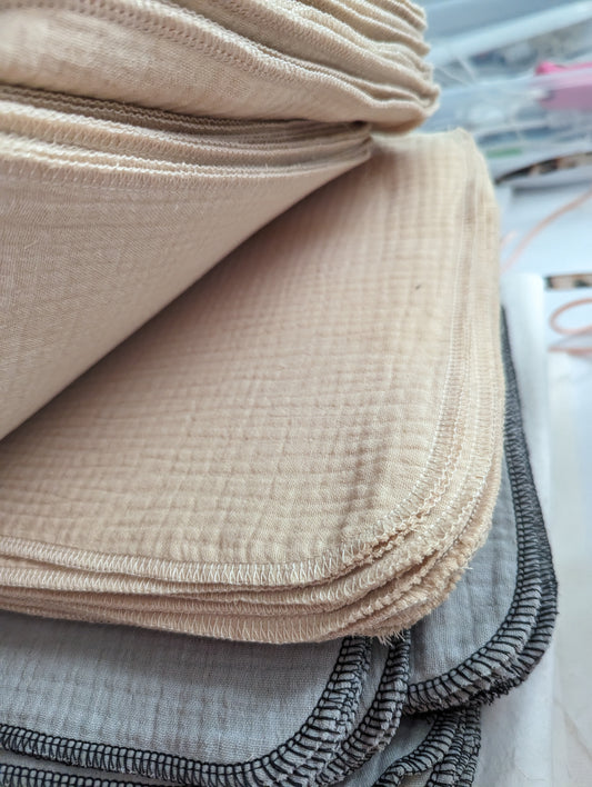 Tan Double Weave Muslin